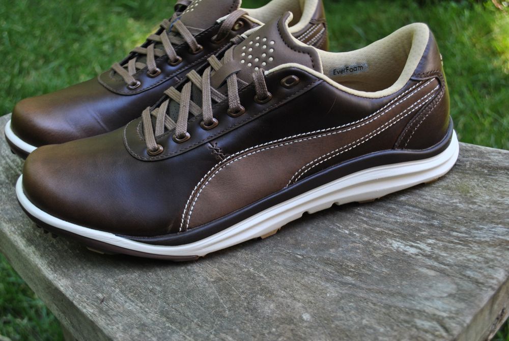 puma brown leather shoes