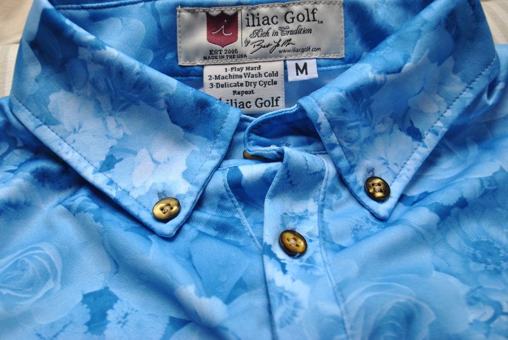 Iliac Golf By Bert LaMar Luxury Brand Short Sleeve Golf Polo Shirt